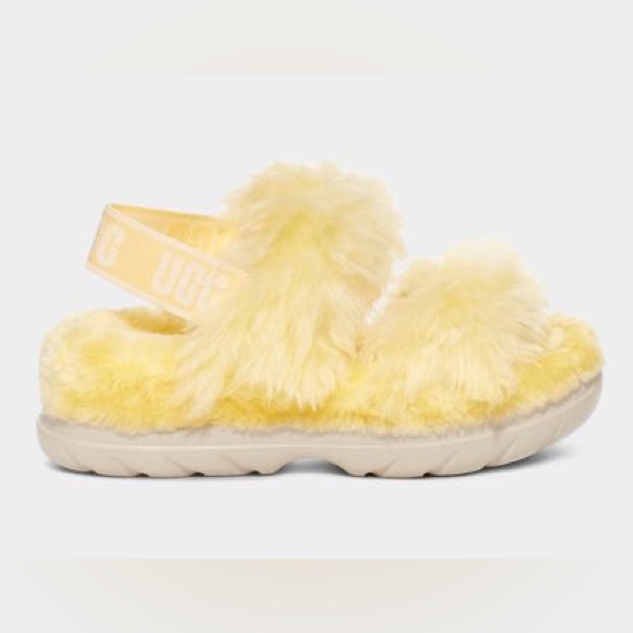 UGG fluff sugar sandal Yellow - Picture 1 of 4